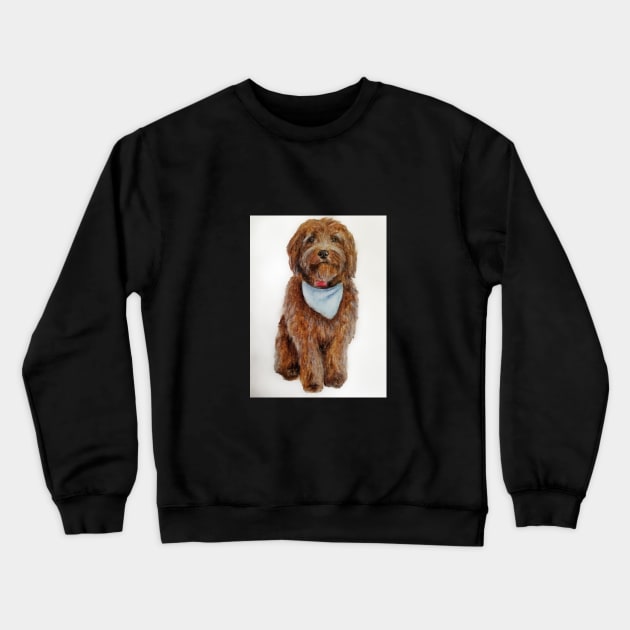 Spoodle Dog Crewneck Sweatshirt by Indicative of Hannah